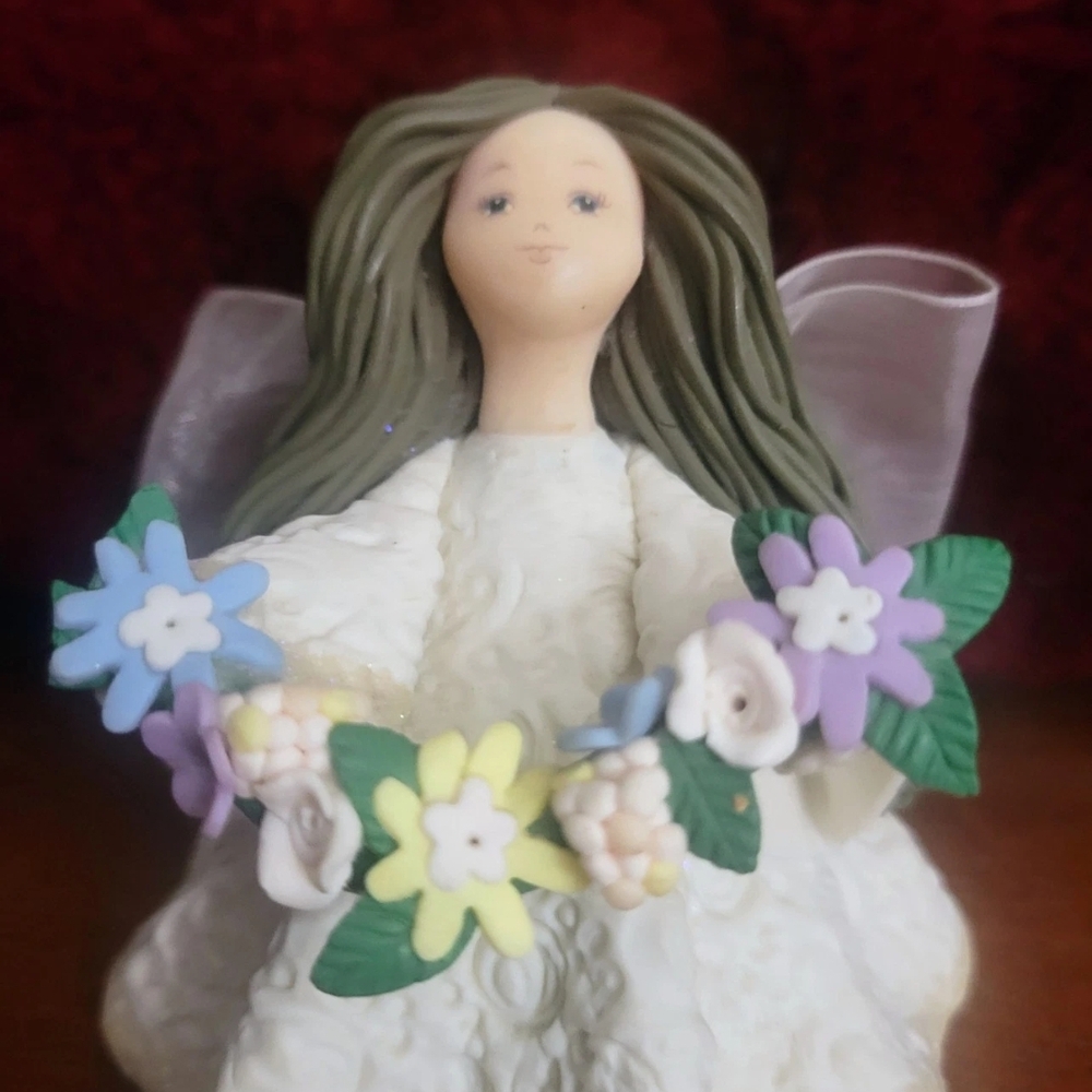 Vtg 3 Angels of Friendship Collection Textured Detailed Hand-painted Figurines - Picture 12 of 15